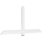 Ekena Millwork Eugene Architectural Grade PVC Gable Bracket, 72"W x 33"H x 2"D x 4"F, 11/12 Pitch GBP072X33X0204EUG00 - alternate 1
